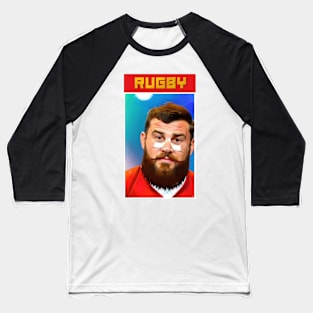 Rugby Poster Baseball T-Shirt